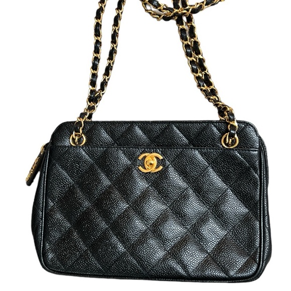 Authentic vintage CHANEL diamond quilted CC Turnlock crossbody bag EXCELLENT! - Picture 3 of 14